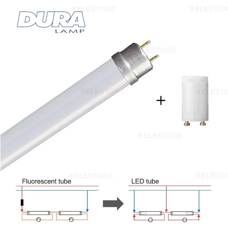 Tubo led glass 18W 4000K - DuraLamp L36840VB, neon a led